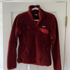 Patagonia Women's Re-Tool Snap-T® Fleece Pullover in burgundy (size medium)